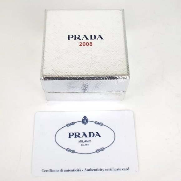 Authentic PRADA Teddy Bear 2008 Cell phone strap metal [Used] - Picture 9 of 9